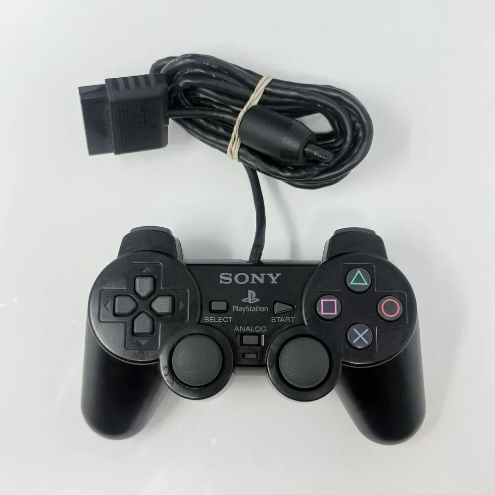 Sony PlayStation 2 PS2 Black Console SCPH-39001 Controller Cords Tested